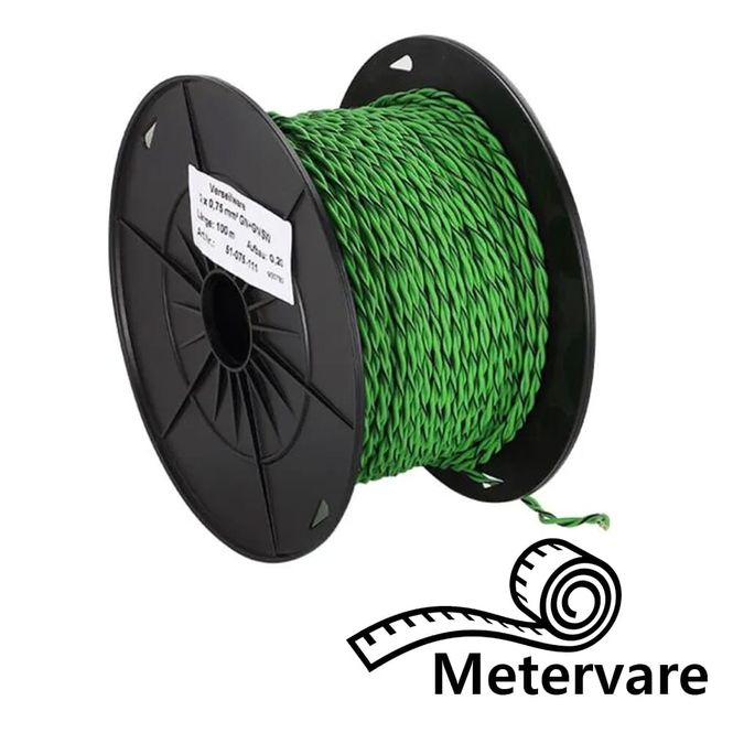 Hovedbilde ACV høyttalerkabel 0,75mm2 tvinnet - grønn